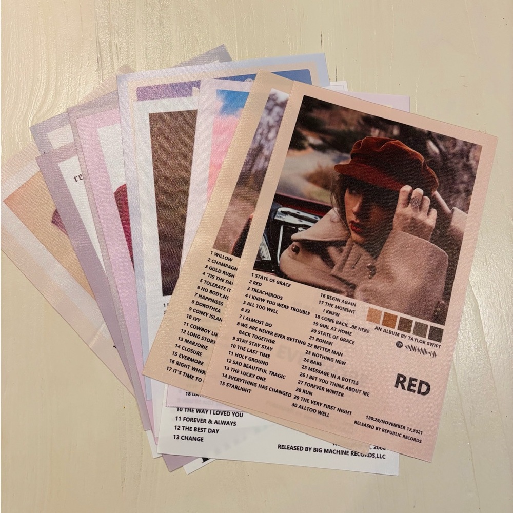 Taylor Swift Album Art Prints
